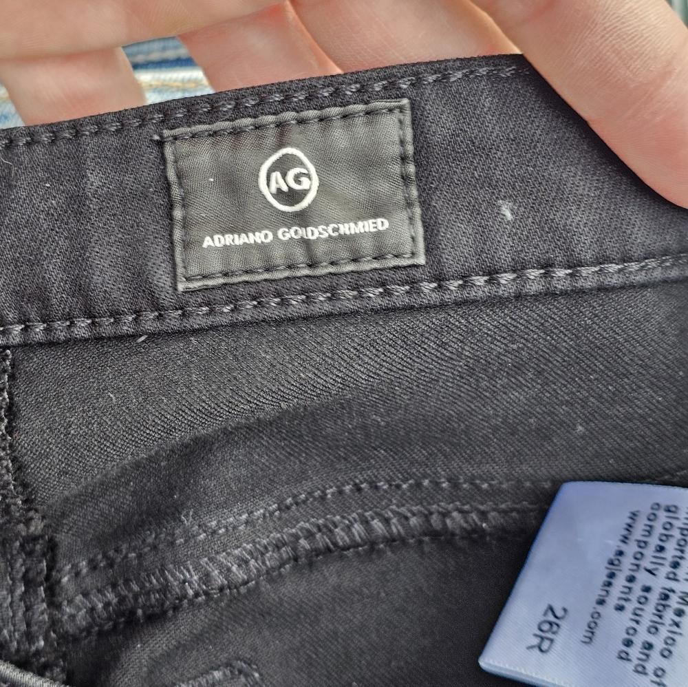 Adriano Goldschmied black denim skinny leg jeans - Picture 7 of 9
